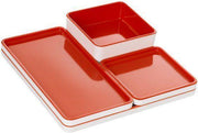 Pantone Serveerset - Tangerine Tango 17-1463 - Oranje - Set van 4 stuks