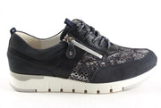 Dames Veterschoenen Waldlaufer 908009-400-485 Petra Donkerblauw - Maat 8