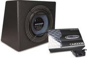 Caliber Subwooferset Pack10E -gesloten kist met 25cm(10inch) subwoofer met losse versterker 750Watt