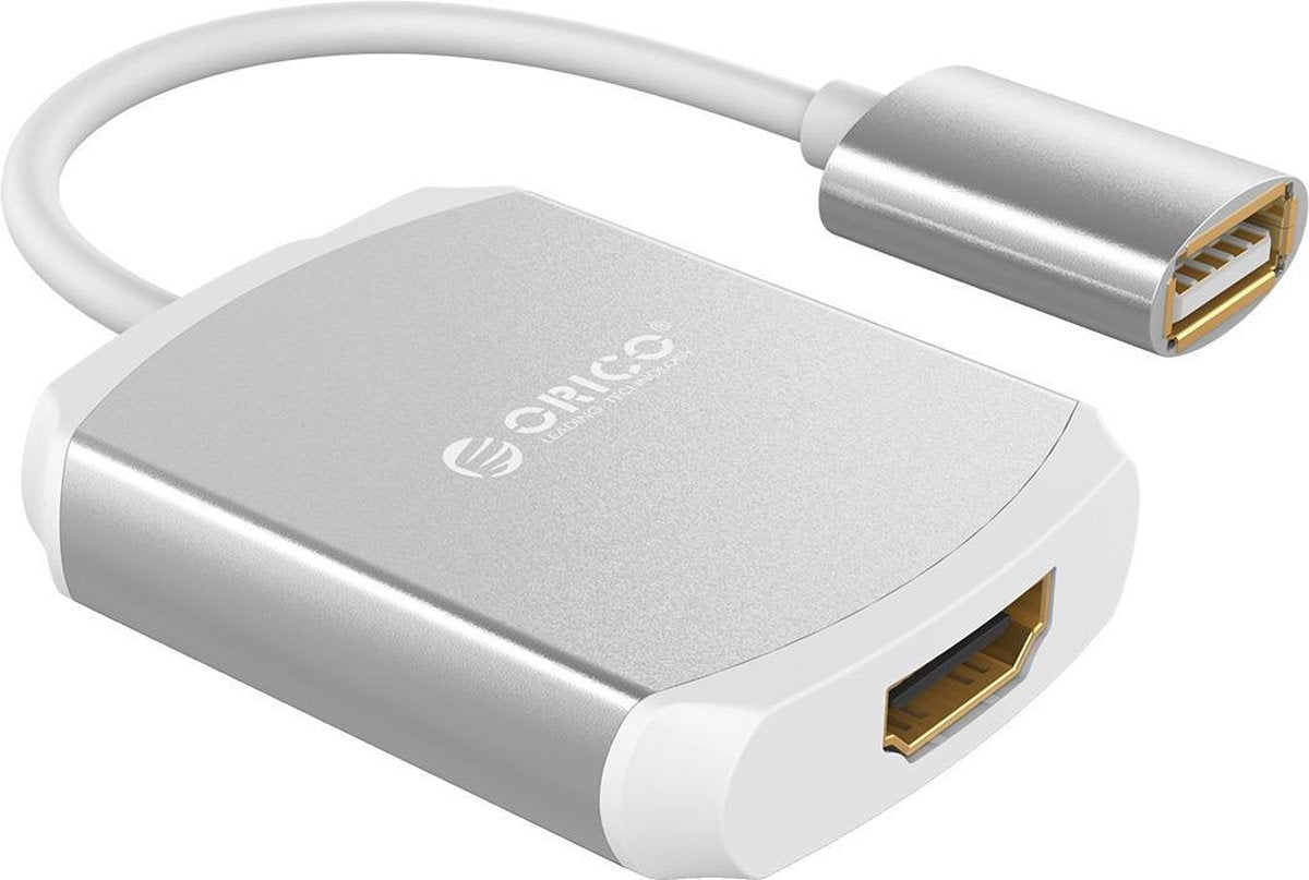 ORICO aluminium HDMI adapter voor iPhone en iPad - 1080P @60Hz - zilver