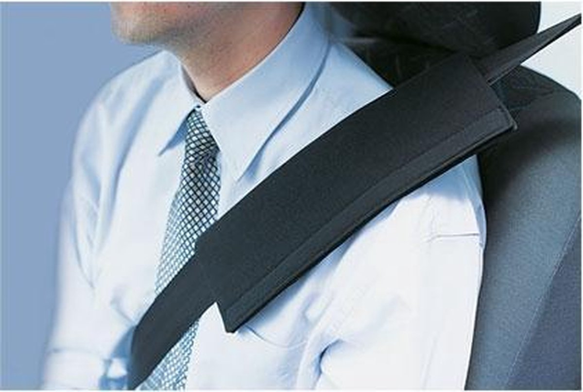 Luxe Gordelbeschermer - Gordelhoes - Auto Gordel - Auto - Zwart - Set 2 Stuks
