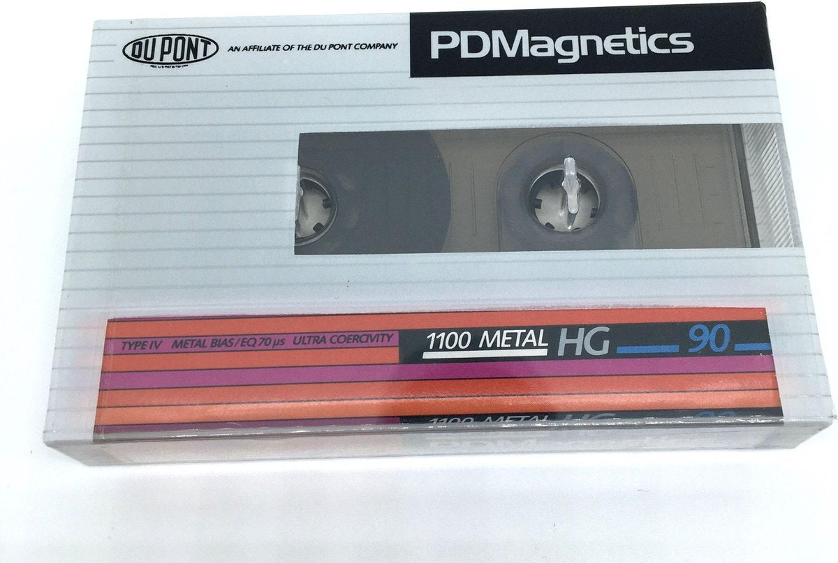 Audio Cassettebandje PDM Magnetics 1100 Metal HG-90 Type IV / jaar 1983-86 /  Uiterst geschikt voor alle opnamedoeleinden / Sealed Blanco Cassettebandje / Cassettedeck / Walkman / PDM cassettebandje.