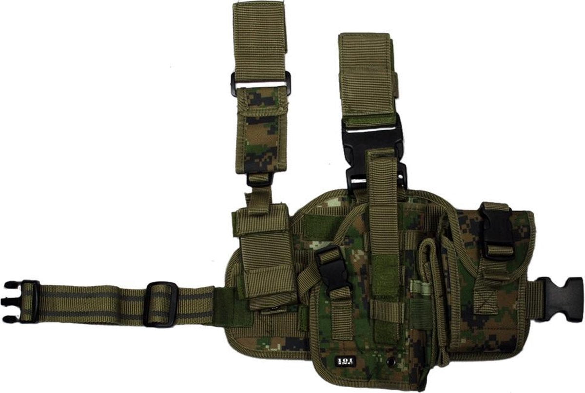 Molle beenholster rechtshandig digital WDL camo