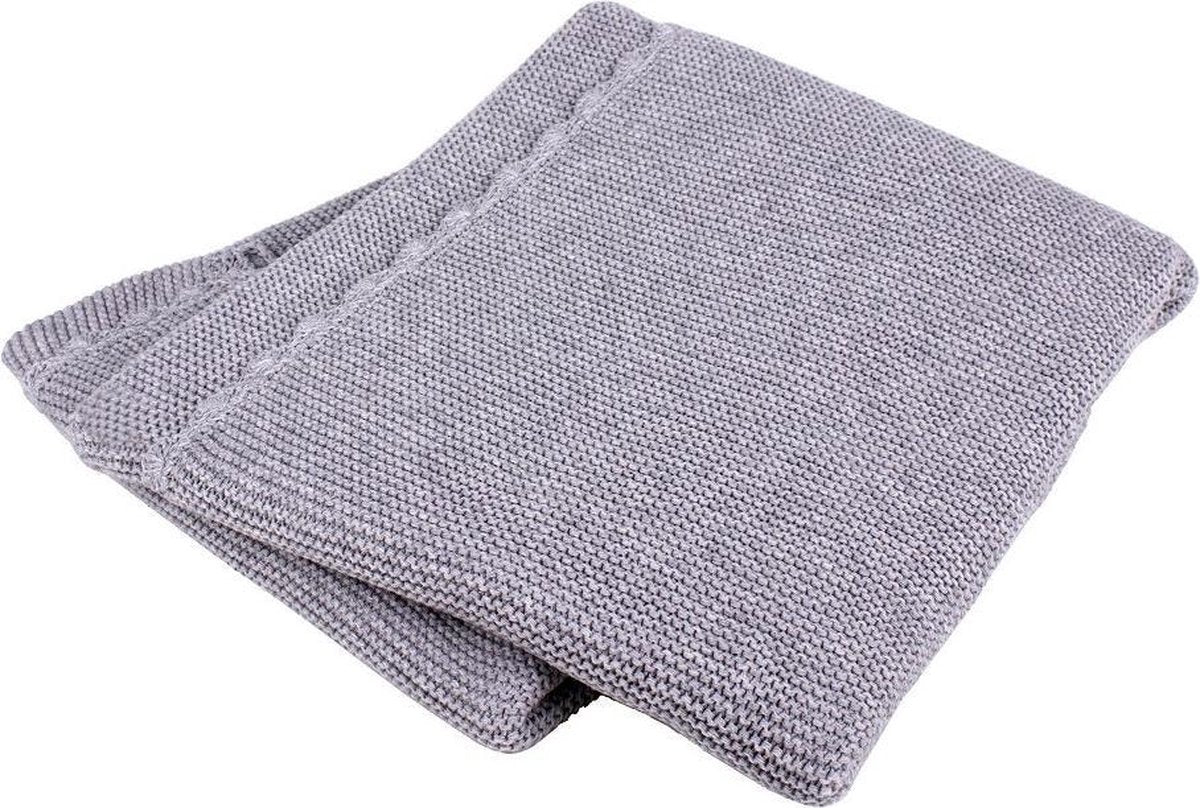 Interbaby Babydeken Basic 75 X 100 Cm Katoen Grijs