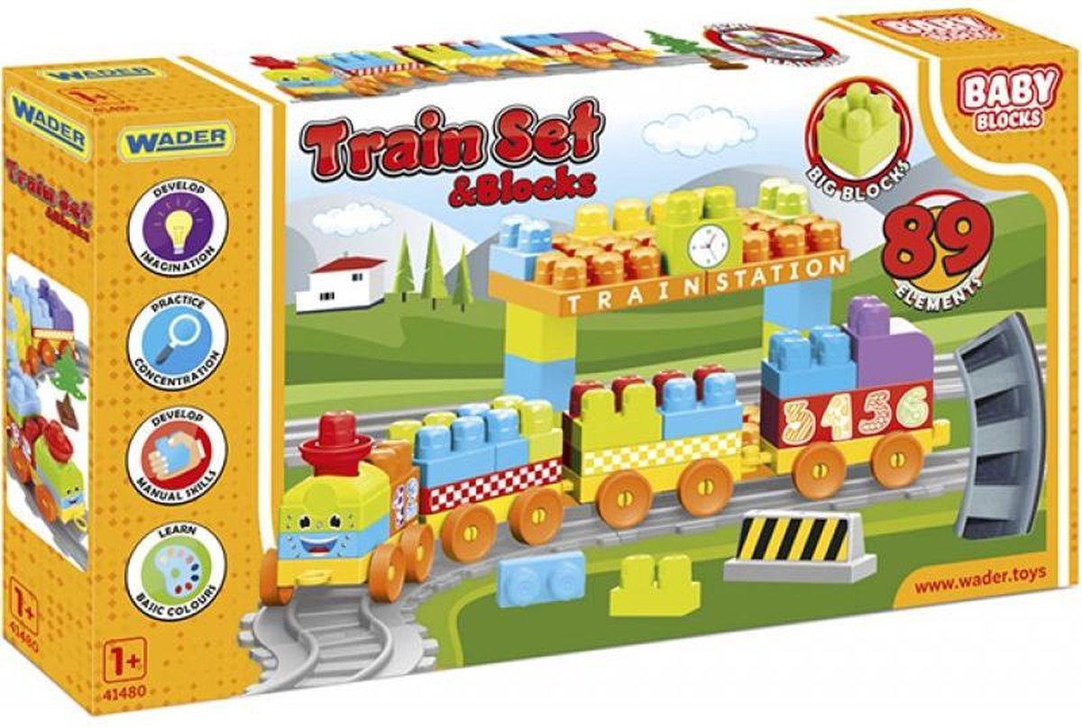 Wader EDU baby blocks treinstation 89 delig 3