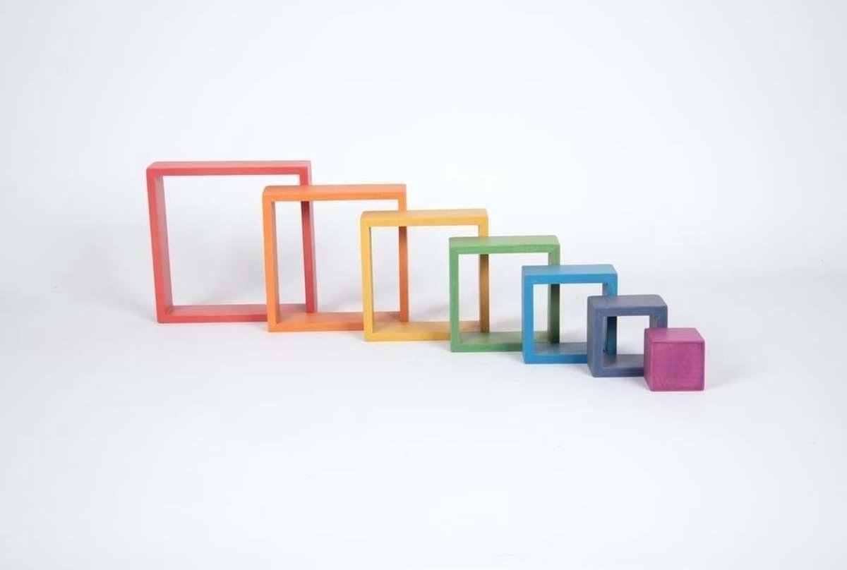 Regenboog Architect Vierkanten - Set van 7