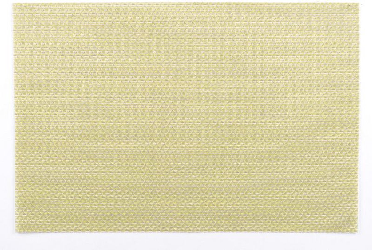 Rasteli Placemat Afwasbaar Groen- Licht groen L 45 cm B 30 cm  Voordeelaanbod van 4 stuks
