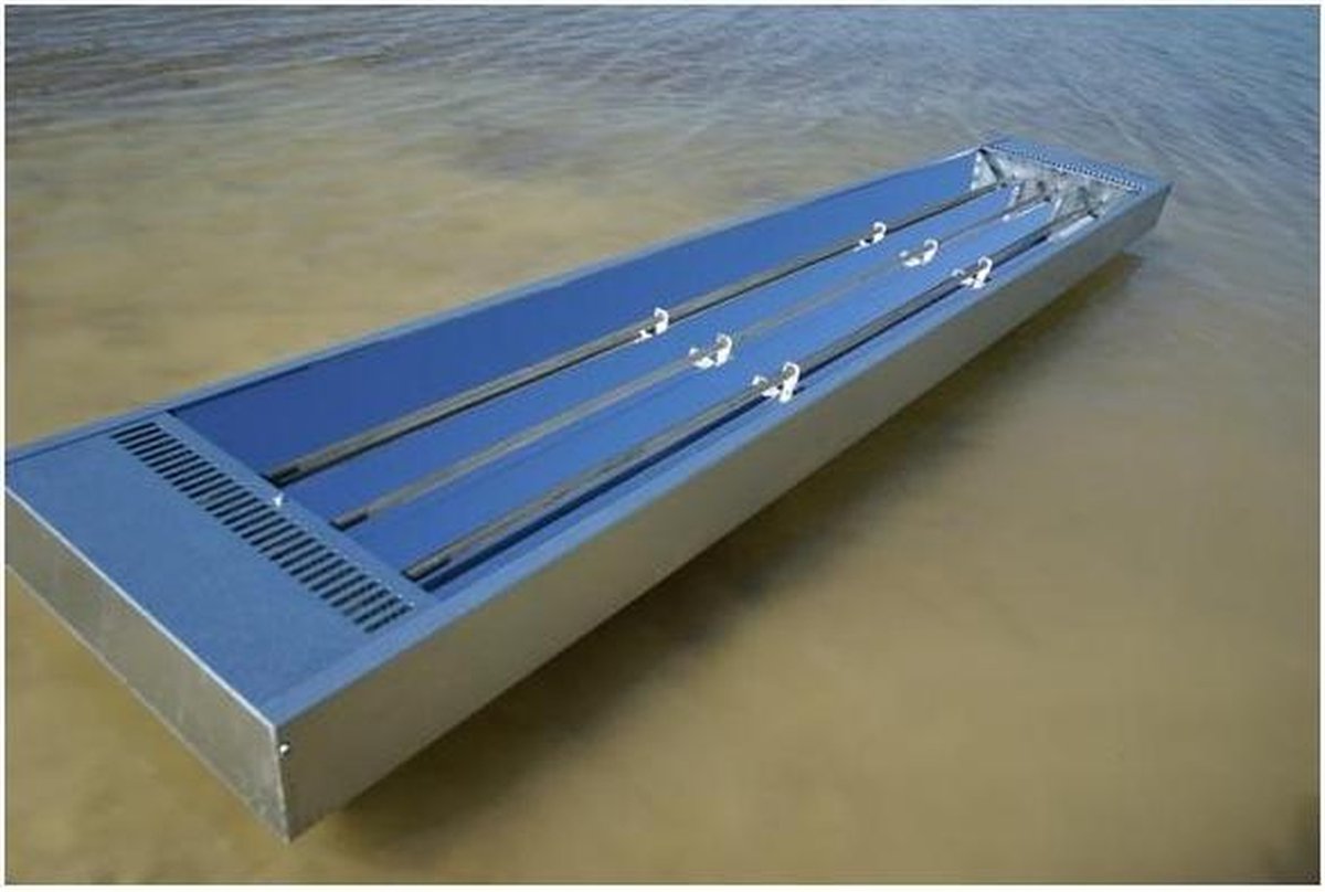 High Power Heater coated RVS zwart
