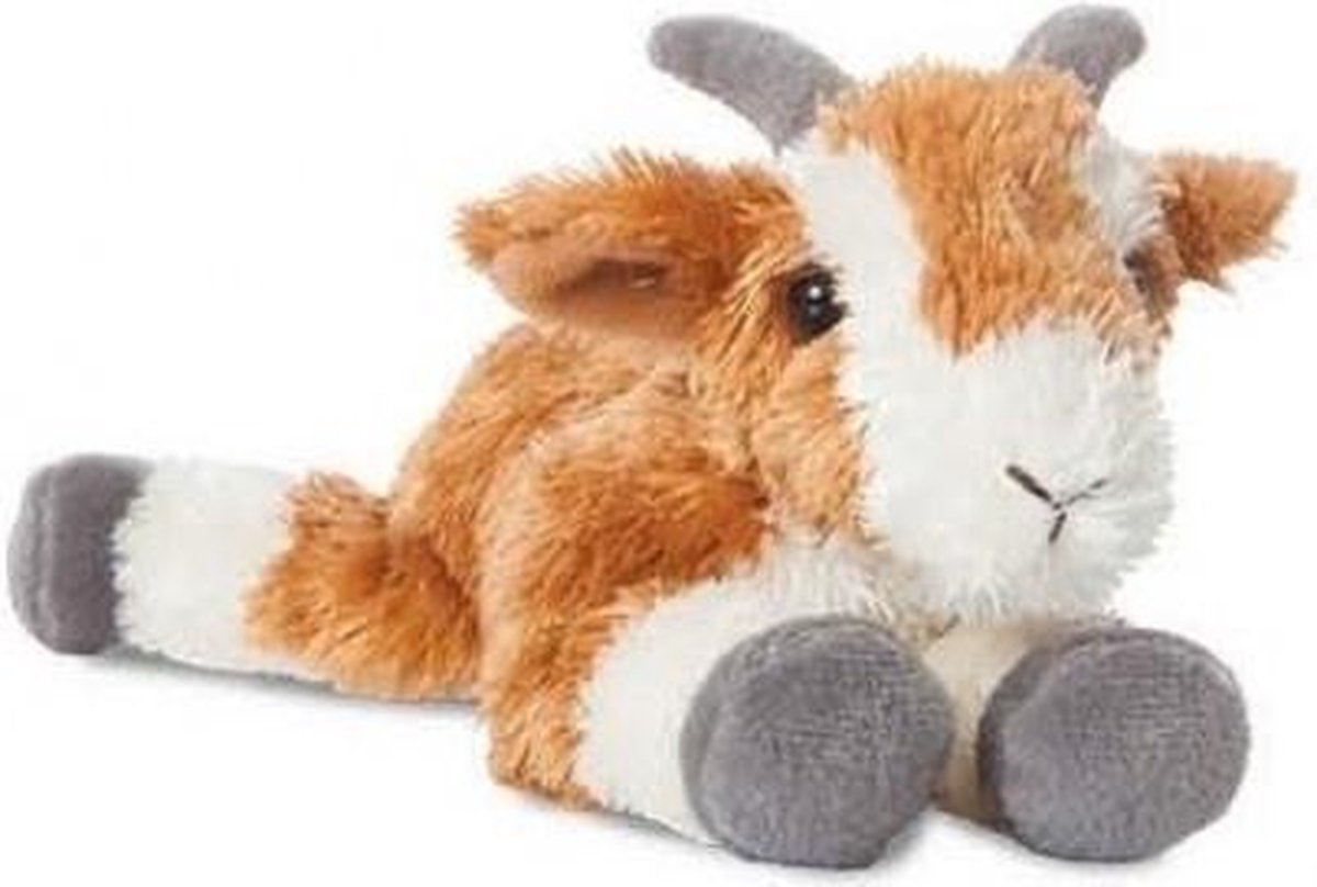 Aurora Knuffel Mini Flopsie Geit Bruin Gevlekt 20