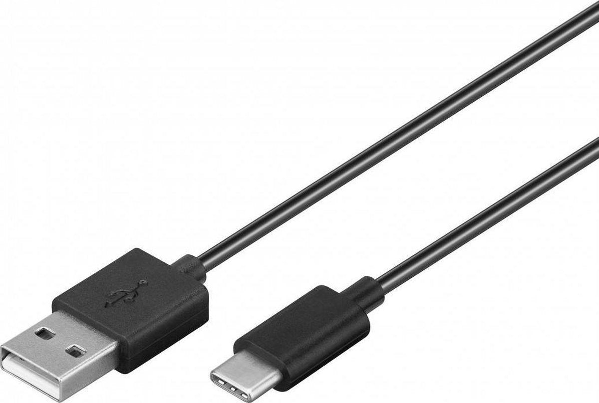 Goobay 59122 USB-kabel 2 m USB 2.0 USB A USB C Zwart