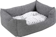 Sefaras Deluxe Hondenmand - Afneembare kussen - 60 x 50 cm - M - Grijs