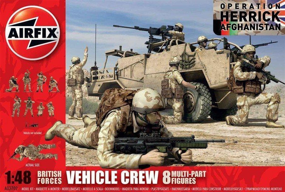 Airfix - British Vehicle Crew S3  1:48 ** (Af03702)