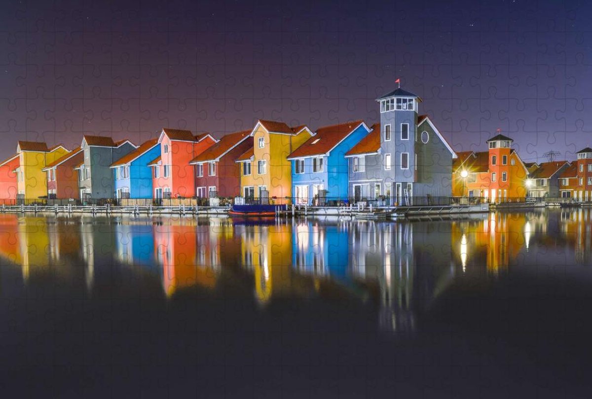 Reitdiephaven in Groningen - Legpuzzel 252 Stukjes | Reitdiephaven - Groningen - Architectuur