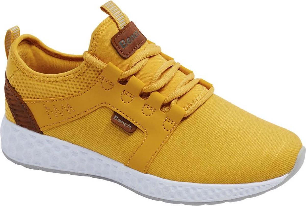 Bench Dames Oker gele sneaker memory foam - Maat 41