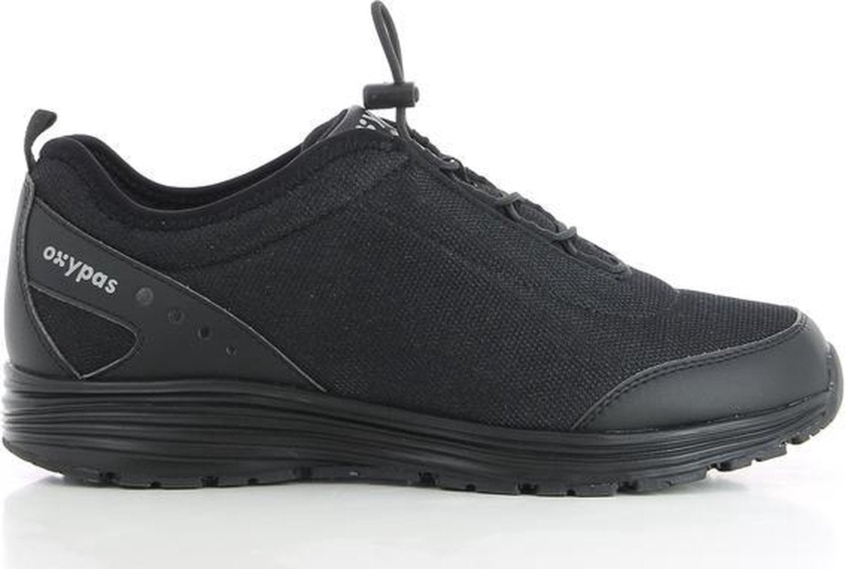 OXYPAS JAMES : Ultracomfortabele sneaker voor heren met antislipzool - Maat 44 - Zwart