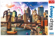 Trefl Puzzel 1000 Stuks - Katten in New York - Funny Cities