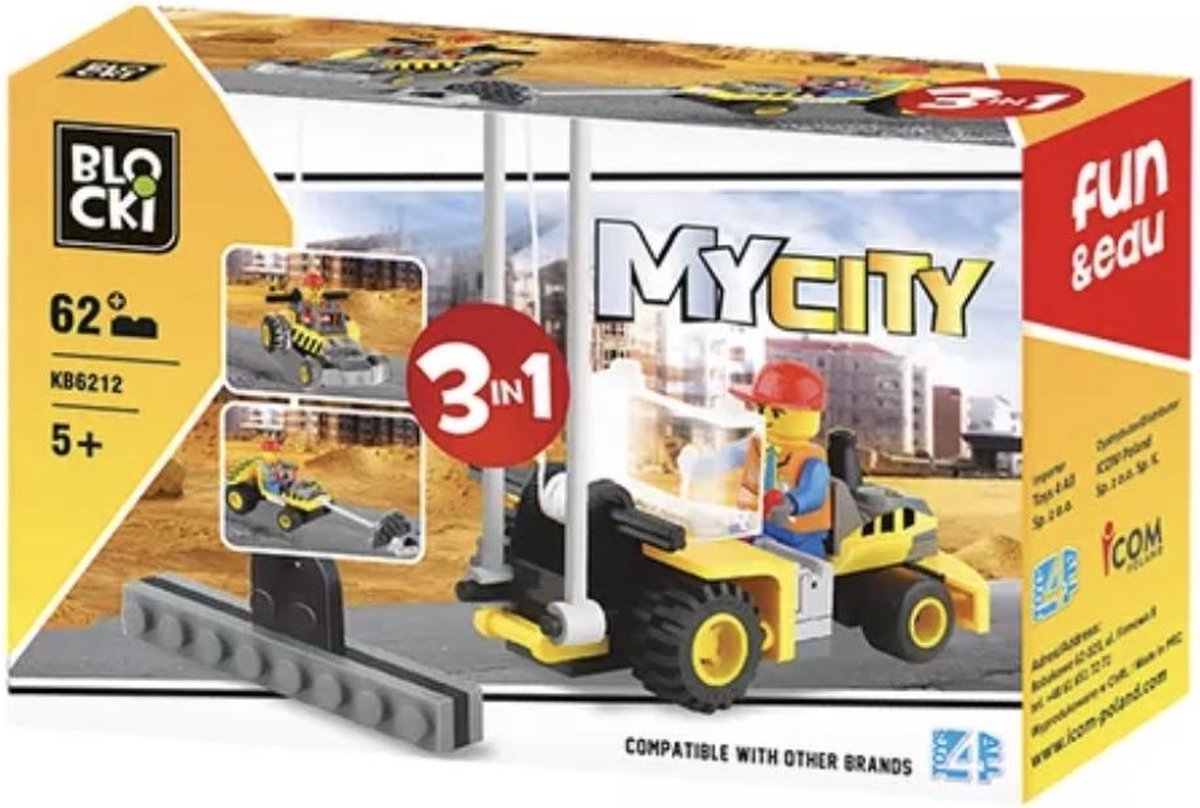 Bouwblokken - Combineer met LEGO bouwblokken - Hijskraan Bouwblokken - Bouw blokken - Blokken - Duurzaam speelgoed - Bouwblokken voor kinderen - Bouwstenen