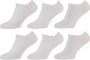 Premium Sneaker Sokken Heren Sokken Dames 6 paar - Wit - Sneaker Sokken Heren Sokken Dames - Maat 39/42