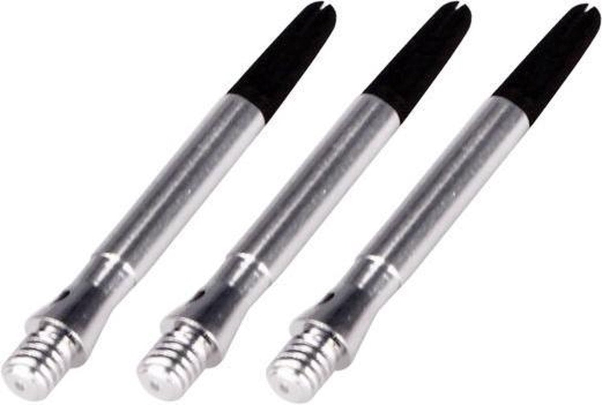 Abbey Darts Shafts Aluminium - Roterende Top - Zilver