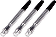 Abbey Darts Shafts Aluminium - Roterende Top - Zilver