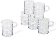 12x stuks Shotglazen transparant 85 ml - Glazen - Shotjes - mini bierpullen/bierglazen