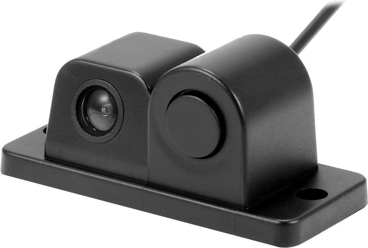 2 in 1 Mini 160 graden View Angle Car Achteruitrijcamera Reverse Backup Car Camera met Parking (zwart)