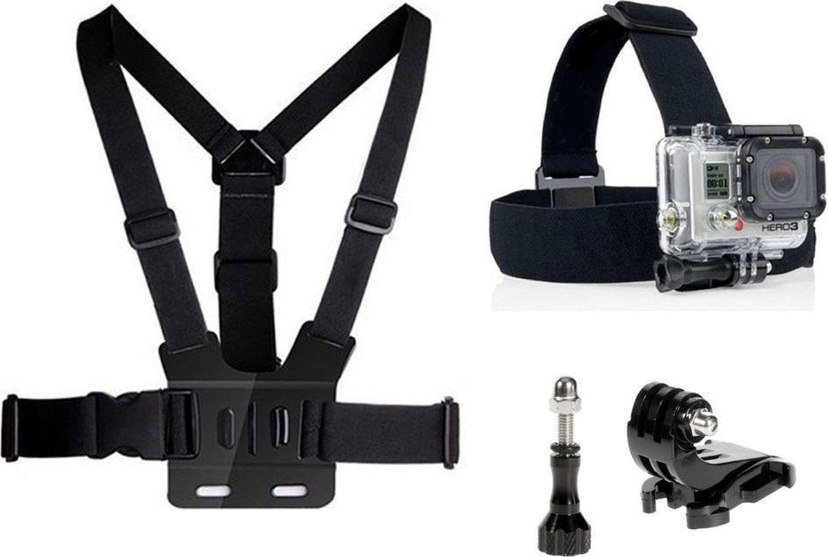 4 in 1 Accessories Kit voor GoPro Hero 4/3+/3/2/1 en Actioncam