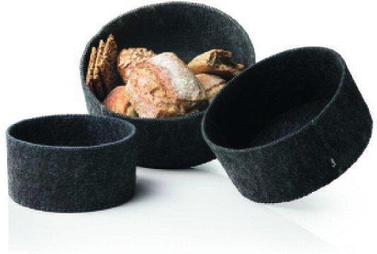 Menu New Norm Broodmandjes - Vilt - Set van 3 stuks