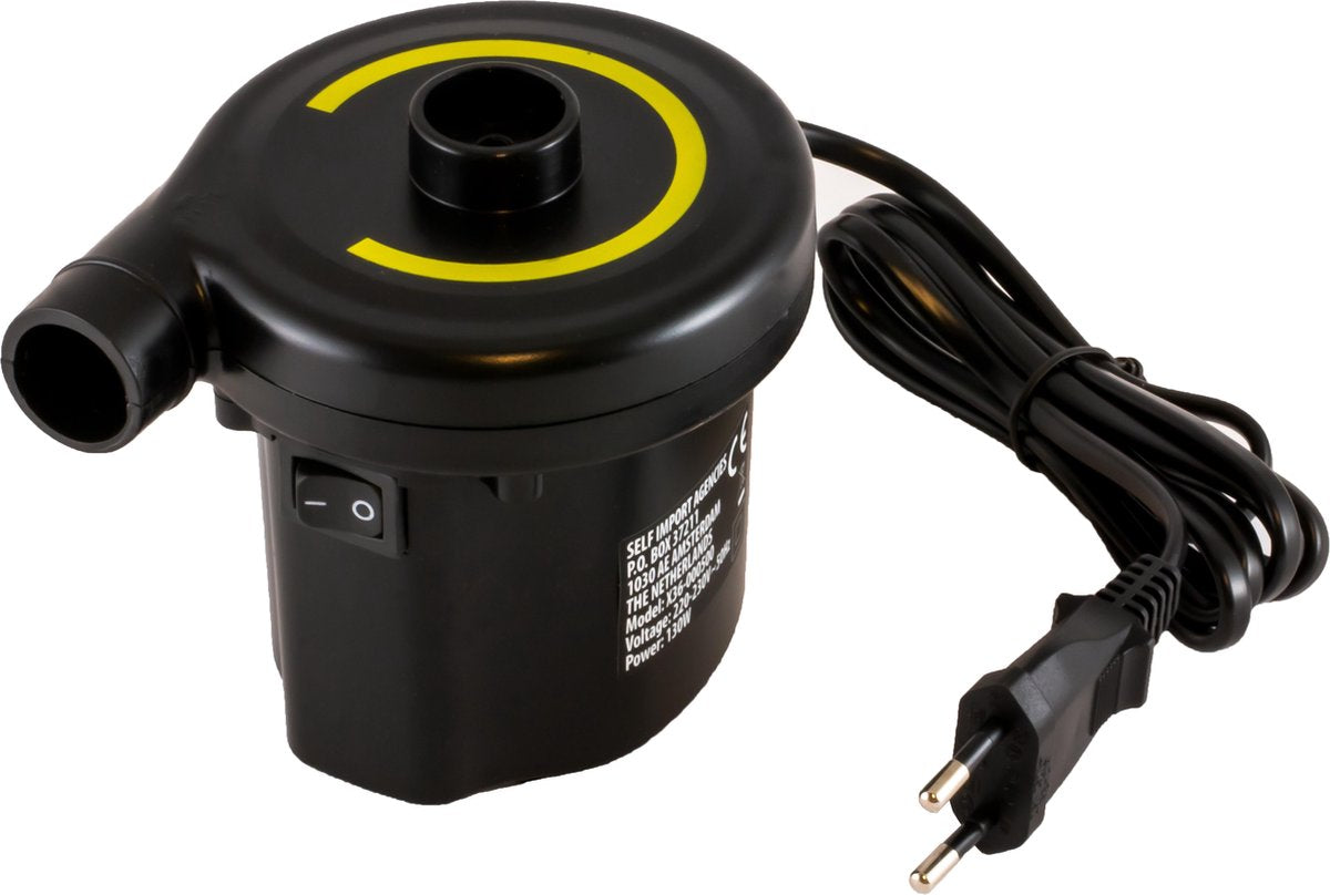 Redcliffs® Elektrische pomp luchtbed/zwembad- Luchtbedpomp - Opblaaspomp - 220-230 Volt - 130W - 300 liter/Min