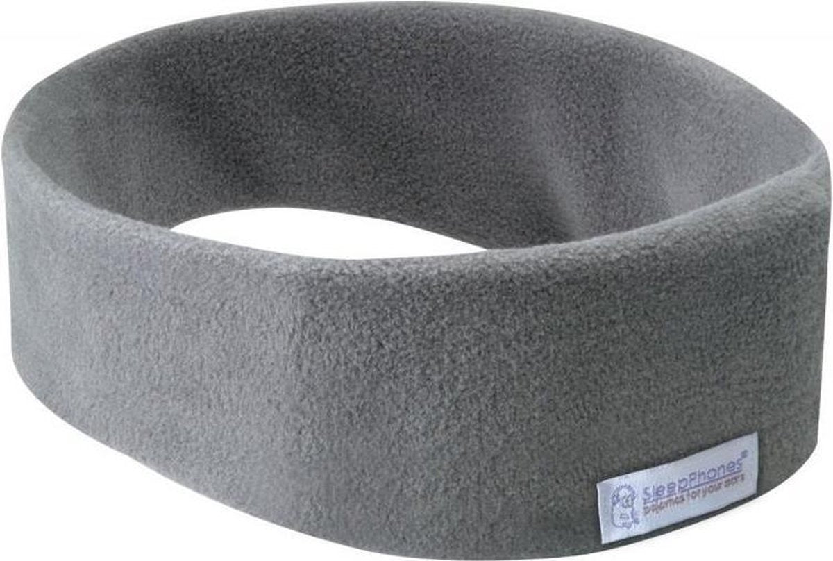 SleepPhones® Draadloos v7 Fleece Soft Gray/Grijs - Medium