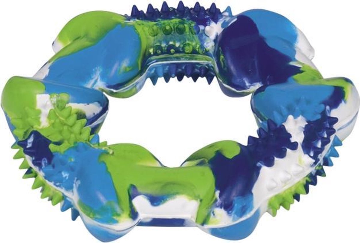 NB RUBBER RING 12CM GRO/BLA/WI N 00001