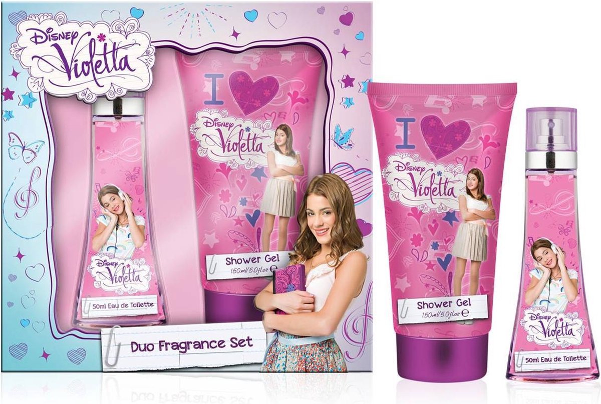 Disney Violetta 2-stuks - set:-eau de toilette - douchegel-mauve - Maat One-size