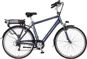 MBM CLERMONT Elektrische Fiets  Heren  48 Cm  6 Speed  Grijs - Blauw - 26 Inch