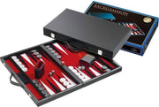 Backgammon Koffer Medium Standaard (Rood)