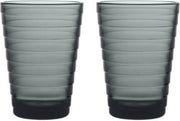 Iittala Glas Aino Aalto Donkergrijs 330 ml - 2 Stuks