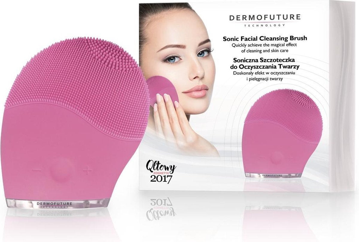 Dermofuture - Sonic gezichtsreinigingsborstel. Sonic Facial Cleansing Brush Sonic brush Pink