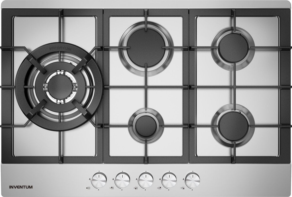 Inventum IKG7523WGRVS - Inbouw gaskookplaat