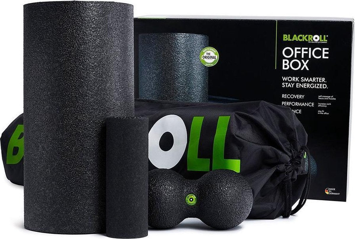 Blackroll Office Box Foam Roller Set Zwart (4 items)
