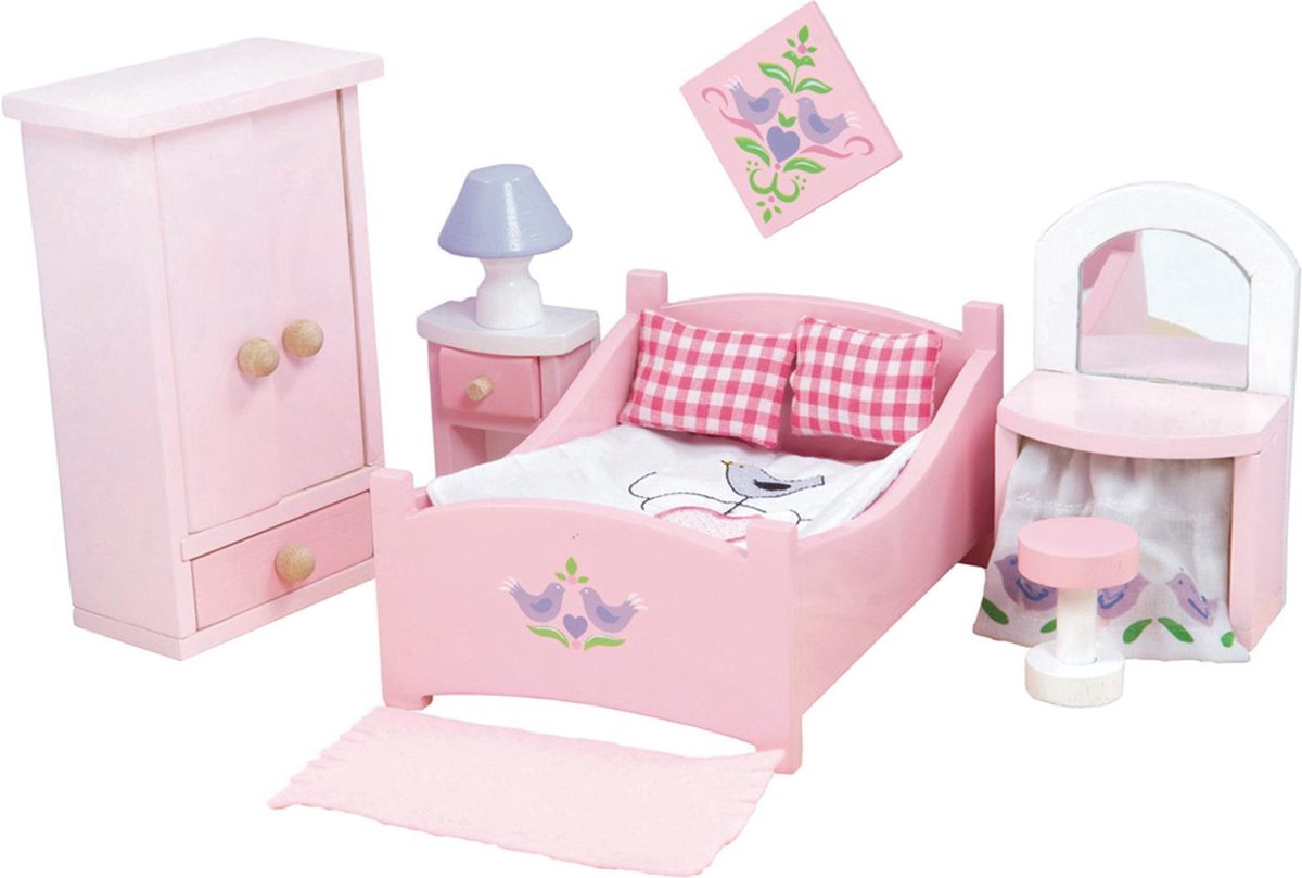 Le Toy Van Poppenhuismeubels Sugar Plum Slaapkamer - Hout