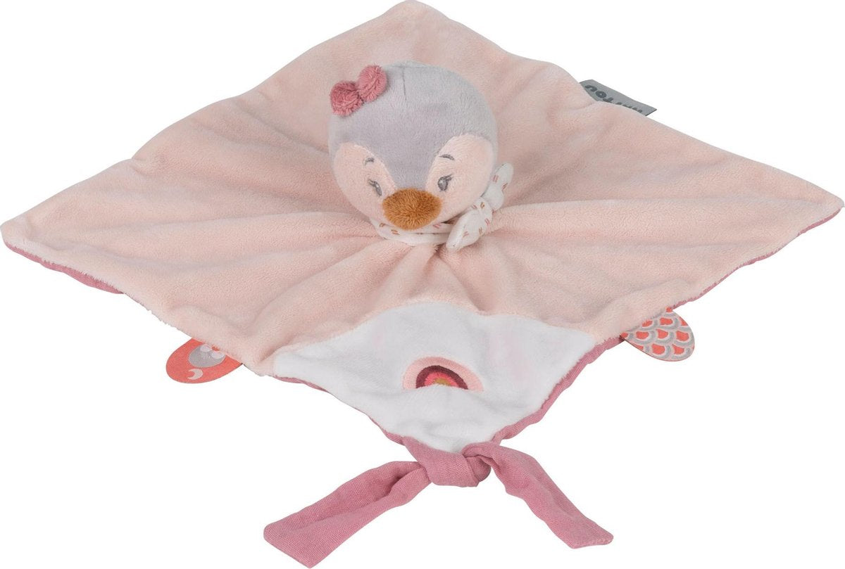 Nattou Pinguïn Sasha - Doudou Knuffeldoekje - 28 x 28 cm