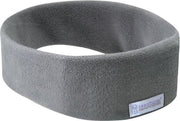 SleepPhones® Effortless Fleece Soft Grey - Bluetooth-hoofdtelefoon met Draadloos QI Opladen - Small