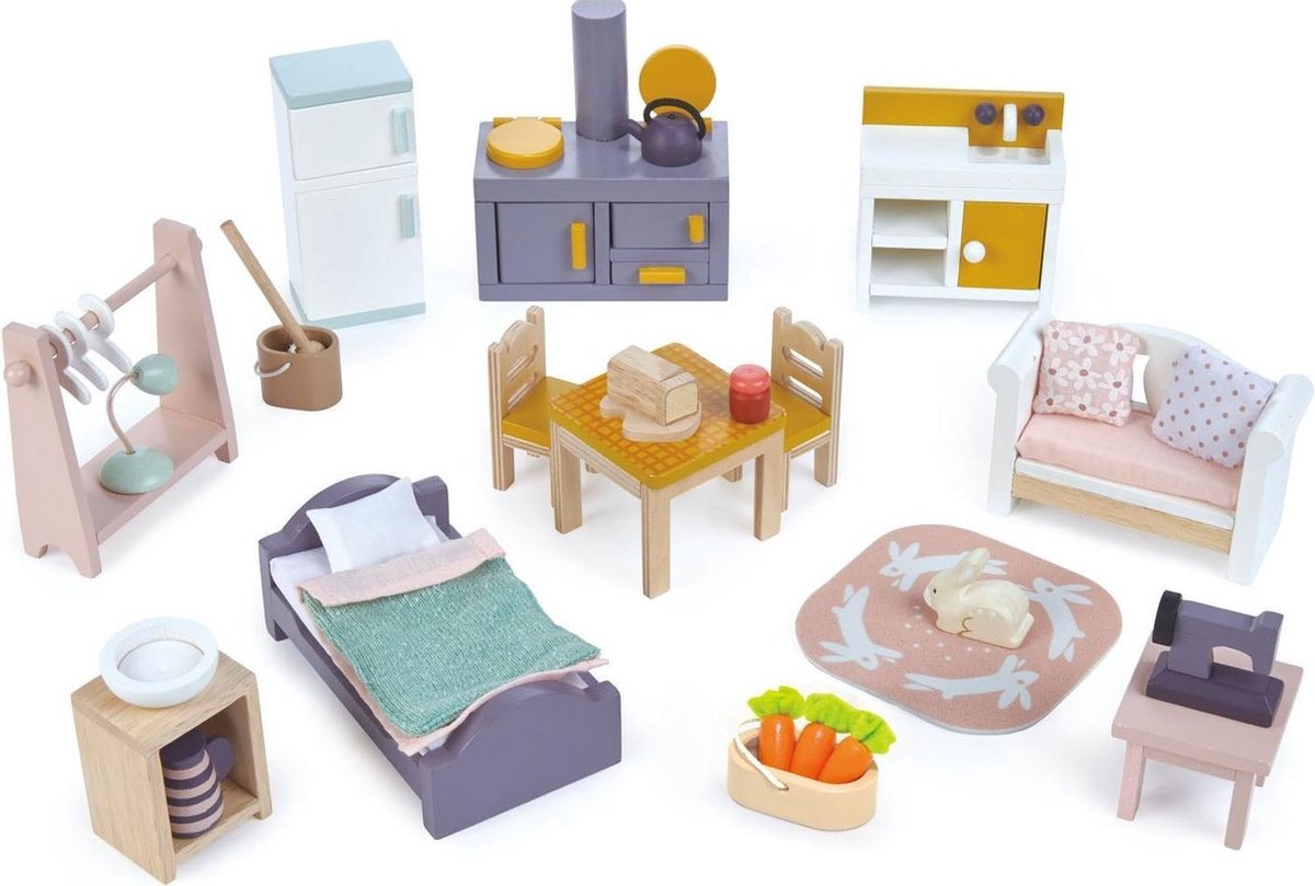 Meubelsetje Countryside – Poppenhuis | Tender Leaf Toys
