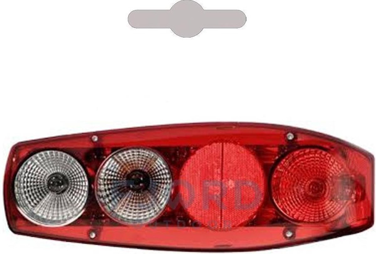 Hella Achterlicht Caraluna II Reflector/ Rem/ Knipper/ Achteruit/ Zijmarkering Camper Rechts