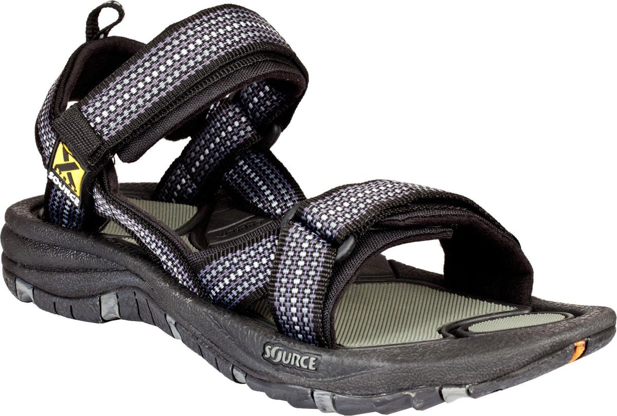 Source Classic Sandaal heren  Wandelsandalen - Maat 46 - Mannen - zwart/grijs/wit
