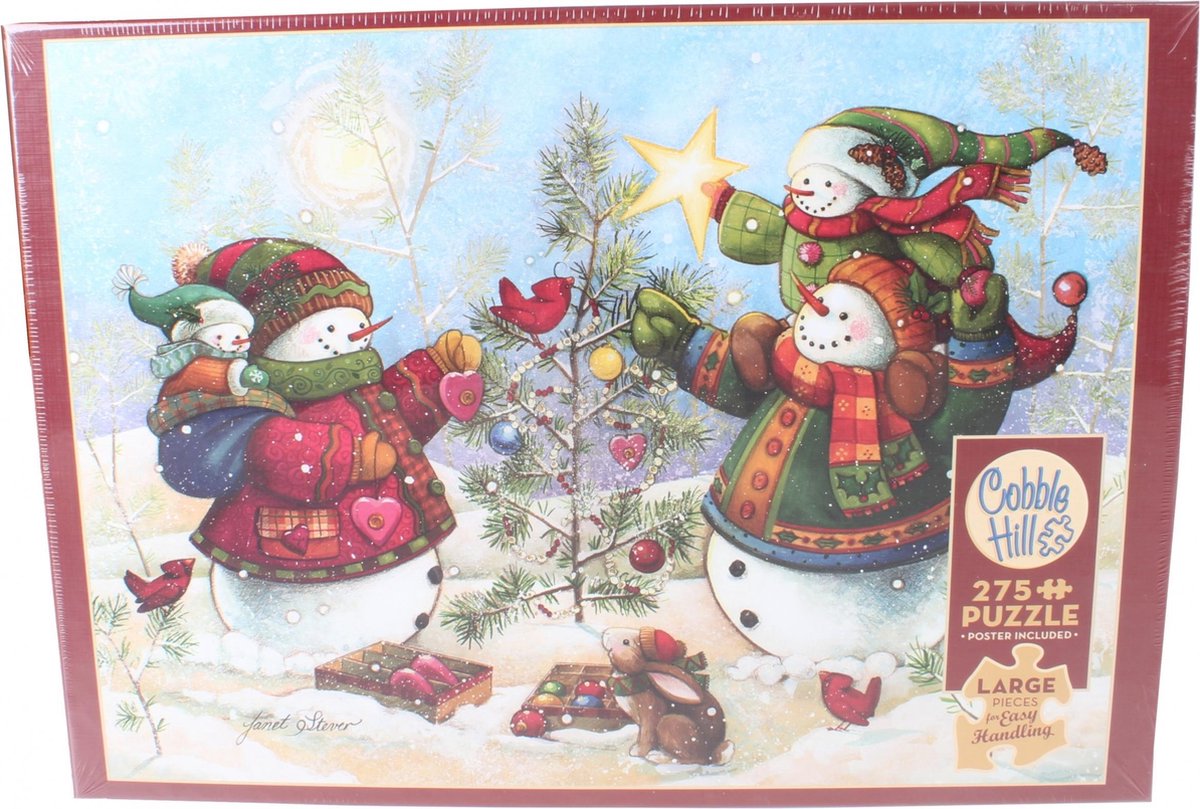 Cobble Hill easy handling puzzle 275 pieces - Holiday Sparkle