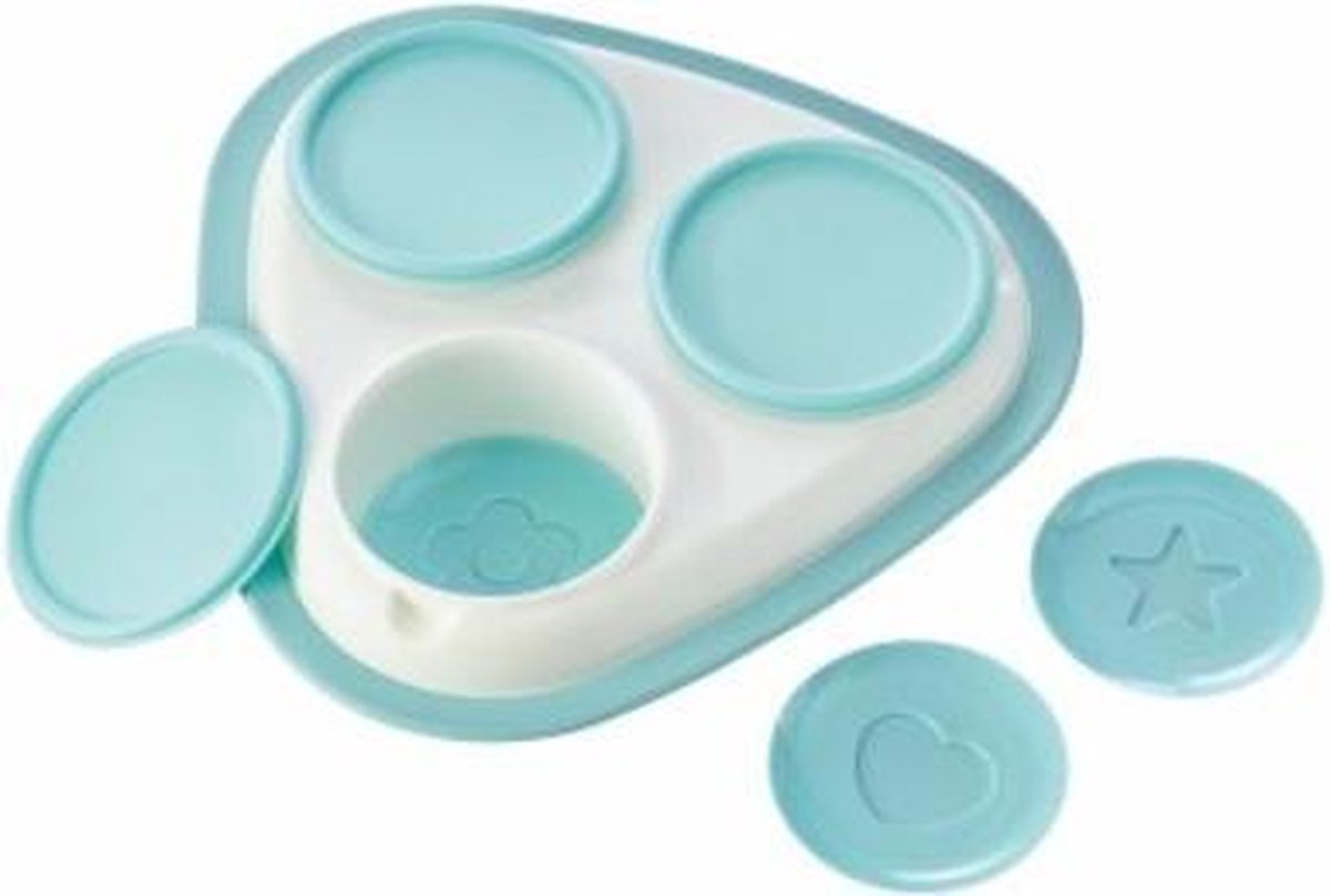 TARTELET VORM 3 X 200 ML  24X25X5 CM GIULIA WIT-AQUA KEEEPER 10755