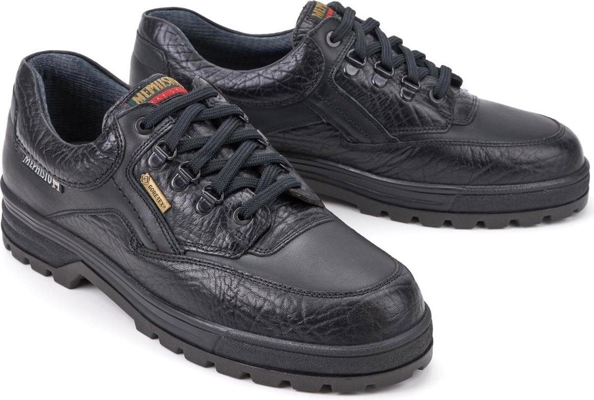 Mephisto BARRACUDA heren veterschoen - GORE TEX - zwart - maat 45
