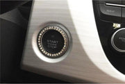 QBlocks Zilveren Start Stop Knop Ring - 39mm - Renault Koleos Fluenec Kangoo Latitude Sandero Kadjar Captur Talisman Megane RS Laguna