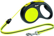 Flexi New Classic Reflectieband - Hondenriem - Neon Geel - M - 5 m - (<20 kg)