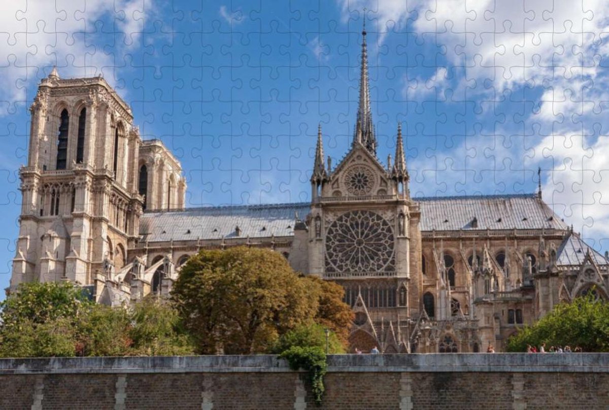 Notre-Dame Parijs Frankrijk - Legpuzzel 252 stukjes